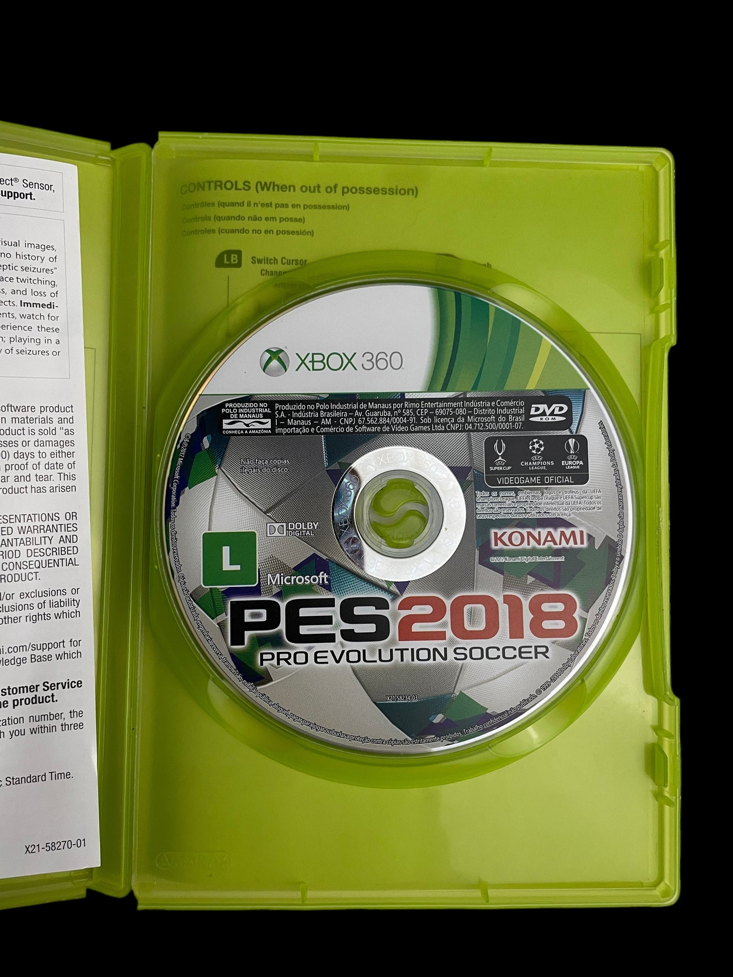 Jogo PES-2018 Xbox 360